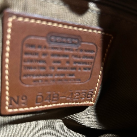 Coach Vintage Sheridan Marion Crossbody Bag in Brown and Cream - Picture 4 of 11